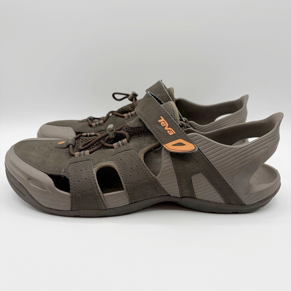 Teva Men's 12 Barracuda Brown Cushioned Sport Sandal Walk Water Shoe